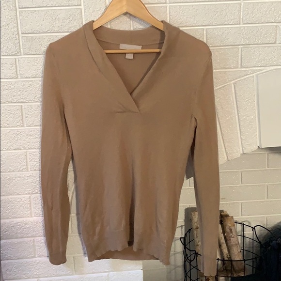 Banana republic wool cashmere sweater tan small - Picture 1 of 5